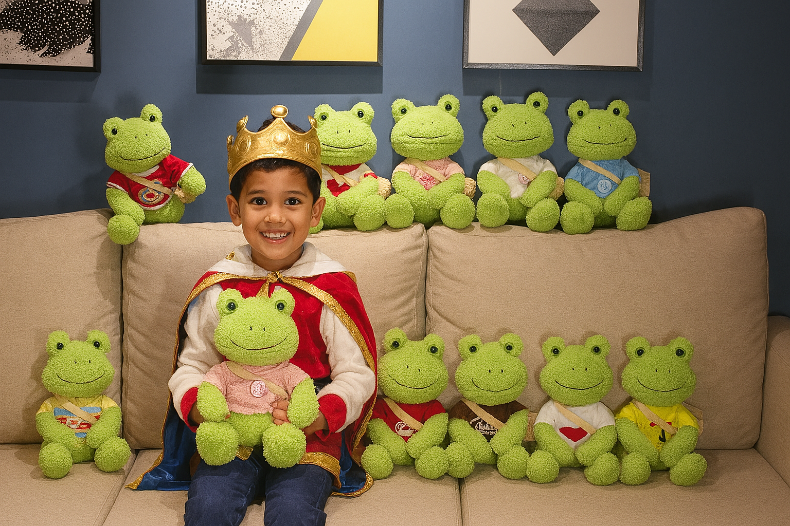 Grenouille Mungo, peluche câline et joyeuse 25 cm – Image 2