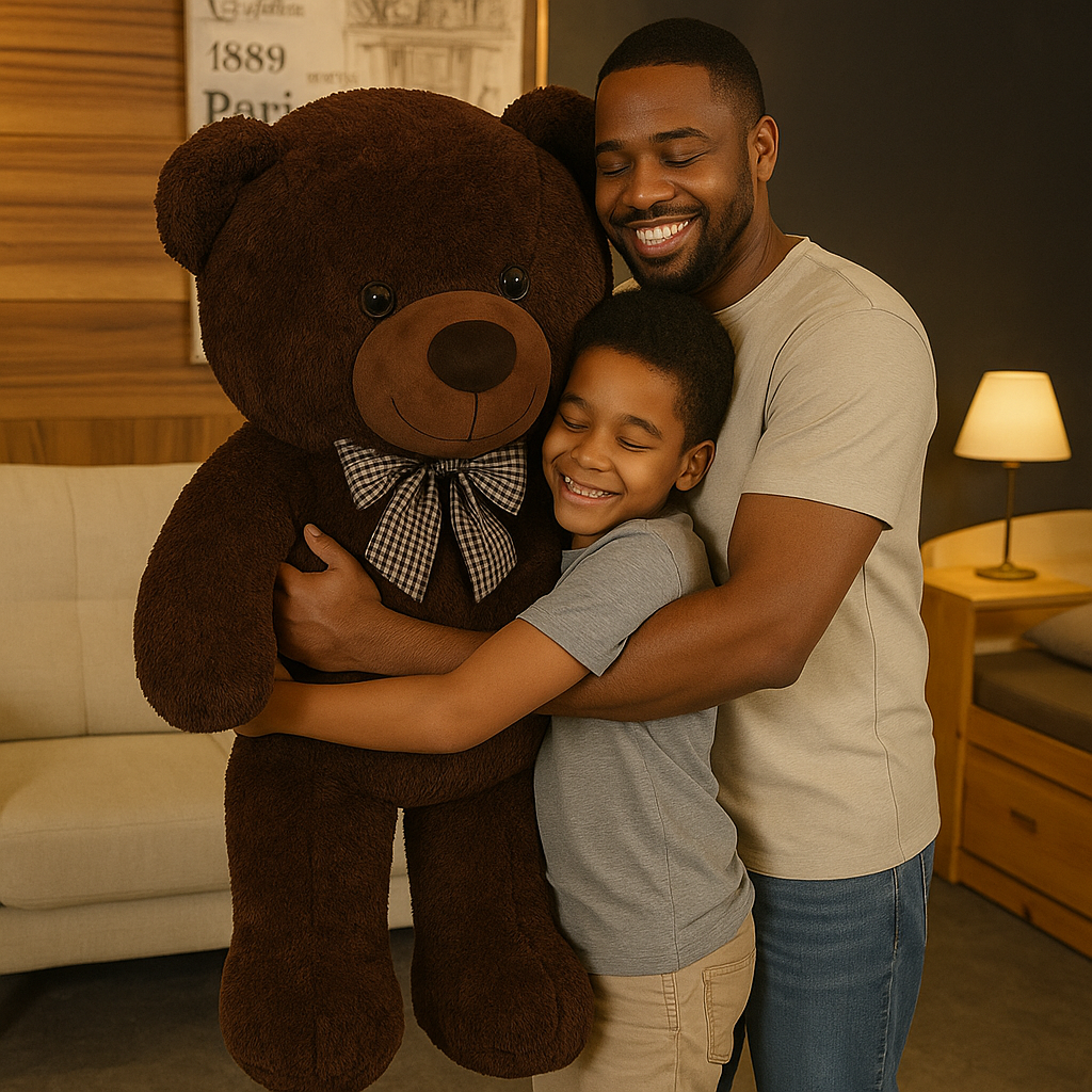 Ours Teddy’s Bomclay géant, Ours Teddy' peluche géante américain en coton – Image 3