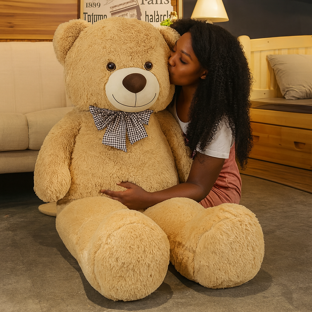 Ours Teddy’s Bomclay géant, Ours Teddy' peluche géante américain en coton – Image 2